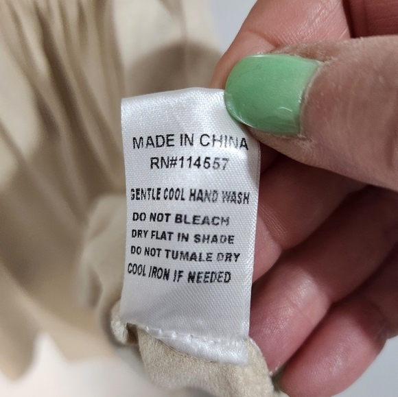 THML Cream Smocked Top, Size XS - Picture 4 of 8